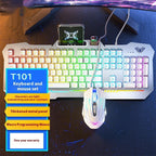 Mechanical Feeling Wired Key Mouse Headset Bundle