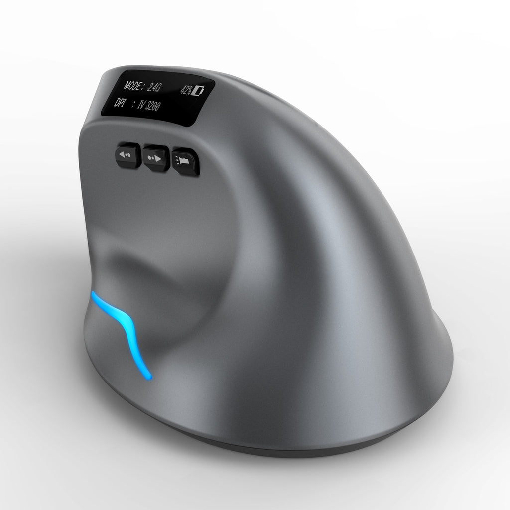 Handheld Display Bluetooth Wireless Charging Dual-mode Grip Vertical Mouse
