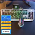 Mechanical Feeling Wired Key Mouse Headset Bundle